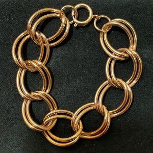 Fashion 7 inch gold link bracelet